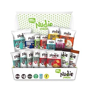 Healthy Snacks Hamper – Vegan Snacks by Nudie Snacks – Vegan Gift Hamper Variety Box – Gluten Free Plant Based Healthy…