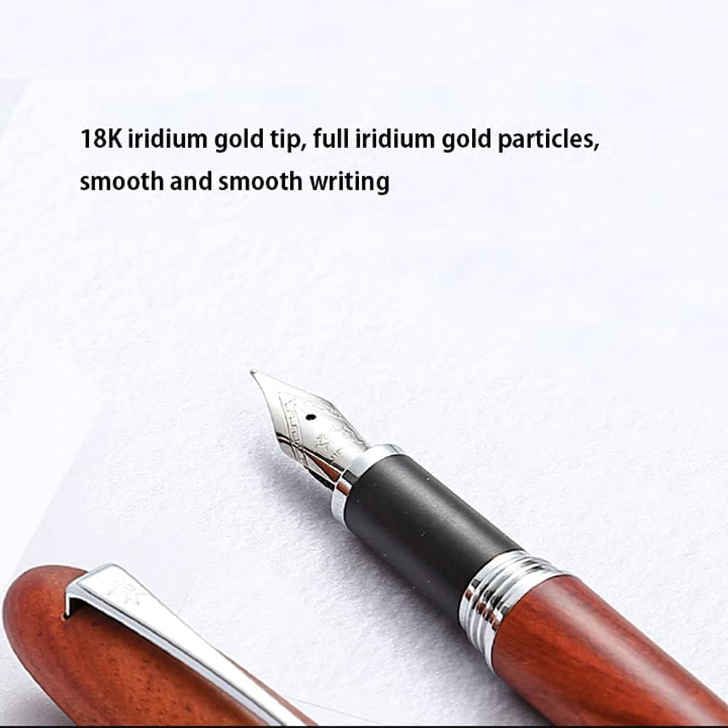 Penna stilografica in Legno Creativa, con Pennino da 0,5 mm e Penna calligrafica, per Ufficio e Scuola Fluido.