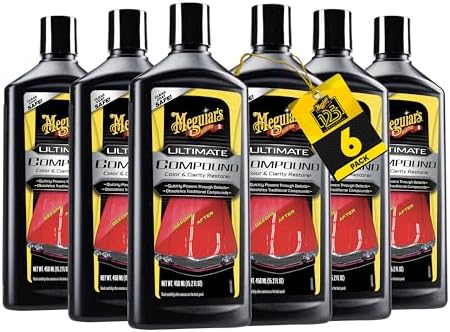 Meguiar's Ultimate Compound 6 Pack - for Metals, Painted Surfaces...