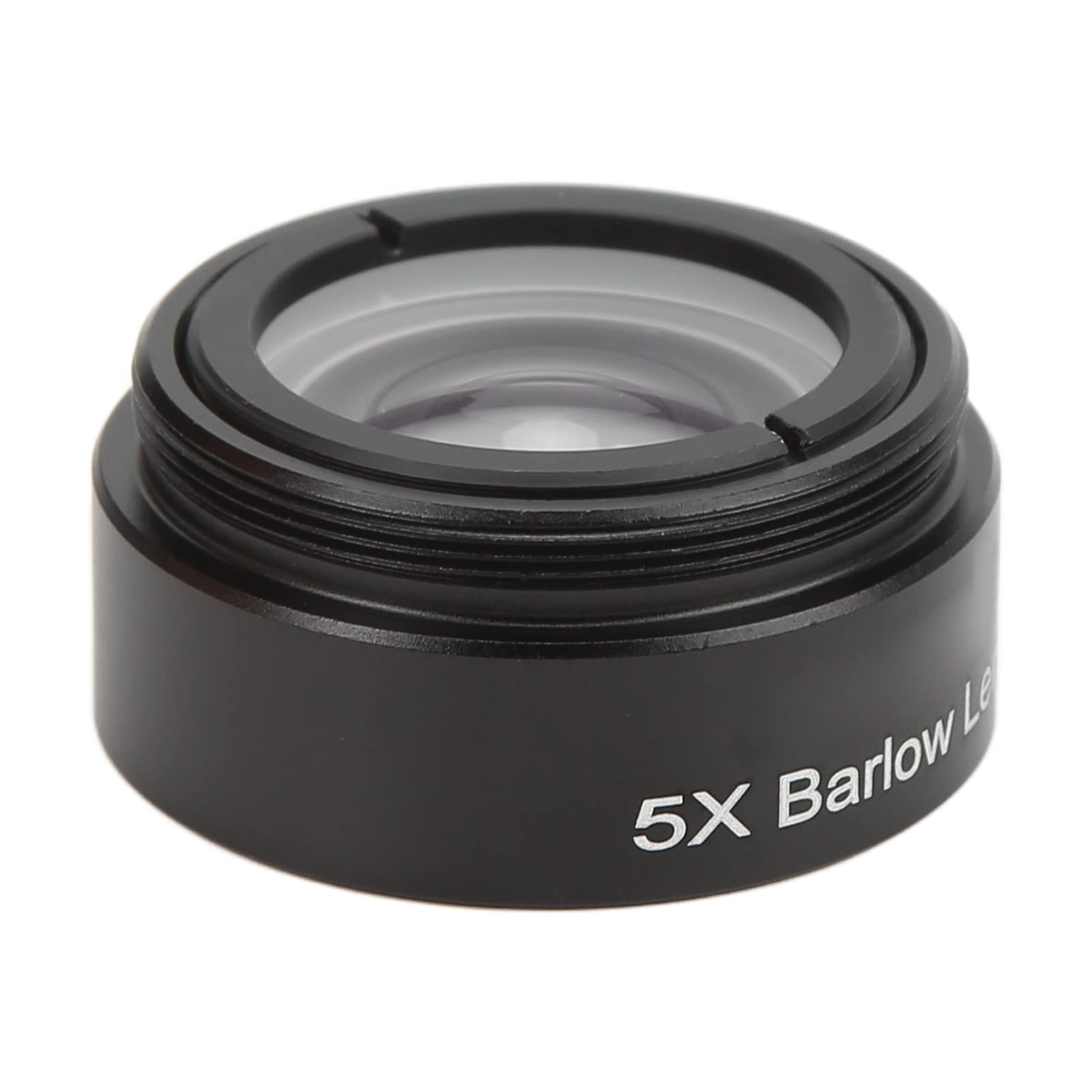 5X Barlow Lens, Telescope Barlow Lens M28.6 Threaded Interface Aluminium Alloy Optical Glass 5X Magnification Barlow Len for Astronomical Observation