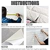 Carta da parati 3D in Mattoni,10 pezzi DIY Carta da Parati Decorativa Autoadesiva Impermeabile,Pannello Parete Decorativo Impermeabile, Wall Sticker Wallpaper per Cucina, Bagno, Salone (Bianco) #3