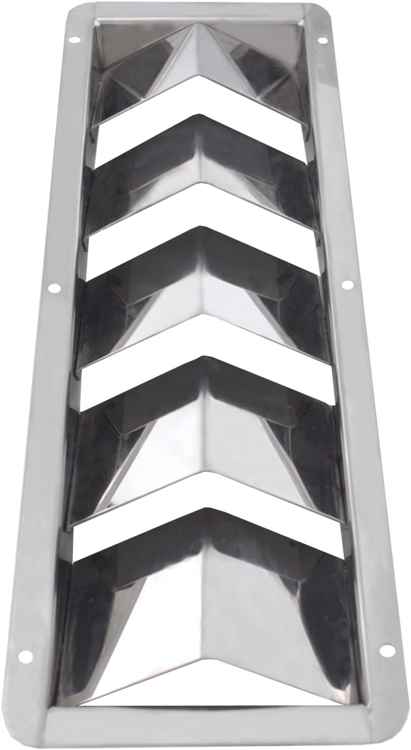 5 Slots Boat Louvered Vent, Stainless Steel Marine Yacht Grille Ventilators Cover for Boats