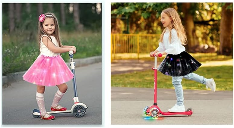 Girl Tutu Skirt, Light Up LED Ballet Tutu Skirt 2-8 Years Fluffy Ballet Dress Up Costume for Kids Party - Image 4