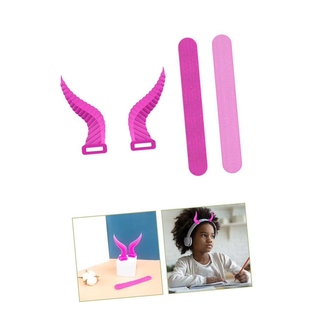 NUOBESTY 5 Paia Decorazioni Silicone per Cuffie Gaming Accessori per Auricolari per Sport e Feste Compatibili con Maggior delle Cuffie