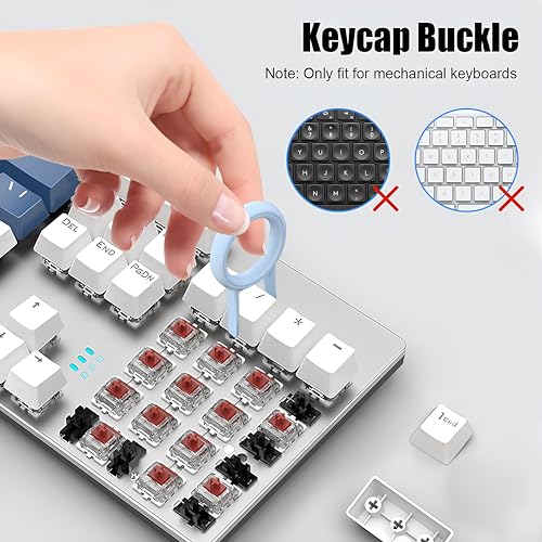 Image of ELECTRO WOLF 7 in 1 Electronic Cleaner Kit, Keyboard Cleaner Kit with Brush, 3 in 1 Cleaning Pen for Airpods Pro, Multifunctional Cleaning Kit for Earphone, Keyboard, Laptop, Phone, PC Monitor - Blue