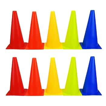 Amazon | カラーコーン 三角コーン 小型 軽量 PE素材 ドリブル