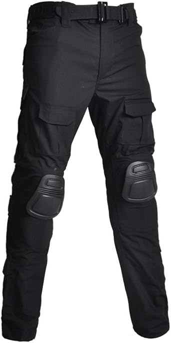 HARGLESMAN Mens Tactical Military Cargo Pants Amry Uniforms Combat Trousers with Knee Pads