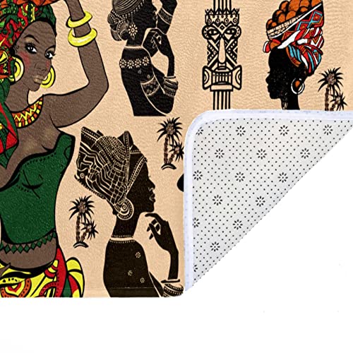 Vbfofbv Rug For Bedroom, Bath Mat, Kitchen Rug, Washable Throw Rug For Kitchen, Laundry, Doorway, Porch, African Women Pattern Ethnic Tribal Vintage Art #TOP2