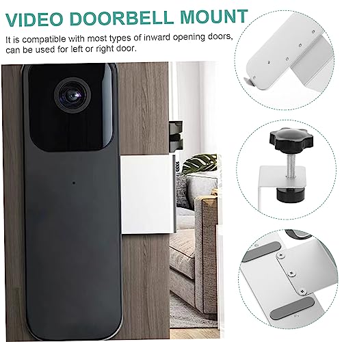 Uonlytech Suporte De Campainha Campainha De Porta Suporte De Metal Suporte De Montagem Anti-Campainh