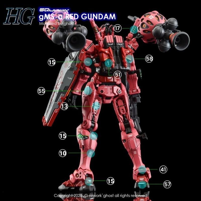 Amazon | 〔1/144スケール HG〕赤いRX-78（GQuuuuuuX）用水転写式