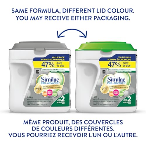 Similac Pro-Advance with 2′-FL, Step 2, Baby Formula, Easy To Digest, 6-24 Months, Powder, 859 g