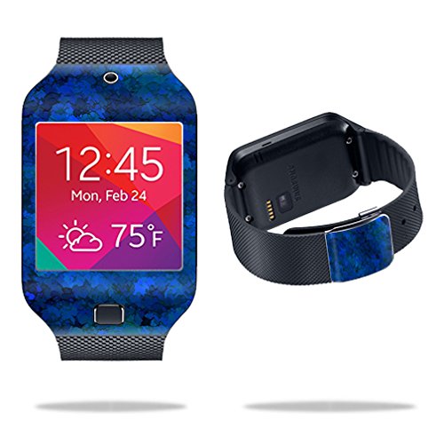 MightySkins Skin Compatible with Samsung Galaxy Gear 2 Neo Smart Watch Cover Skins Sticker Watch Blue Ice
