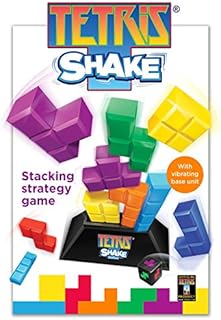 John Adams IDEAL | Tetris Shake: Stacking strategy game with vibrating base | Strategy Game | Tetris | For 2 Players | Ages 6+