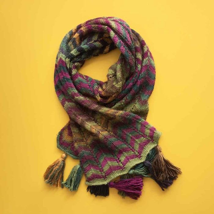 Scheepjes - Scheepjes Harvest Scarf Knit Kit - 1 Set, Multicolor - Image 4
