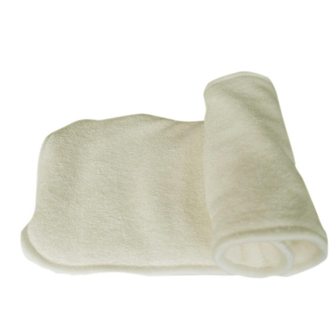6stücke Stoffwindelunterlagen aus Bambuskohle Waschbar und Wiederverwendbar für Flüssigkeit Absorbiert durch Wildlederimitat Beige Packung