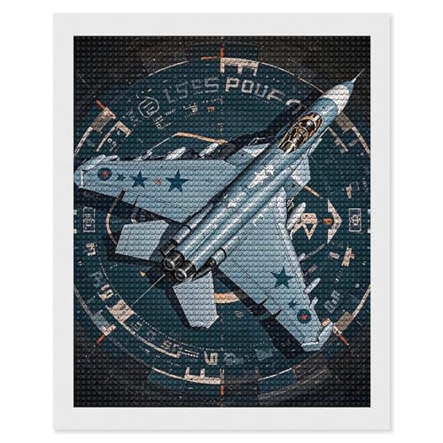 Kit broderie diamants débutant toile adhésive facile avec outils inclus 40x50cm