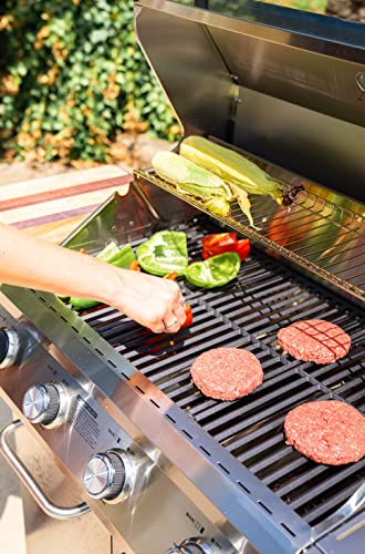 Monument Grills Larger 4-Burner Propane Gas Grills Stainless Steel Cabinet Style With Rotisserie Kit #TOP5