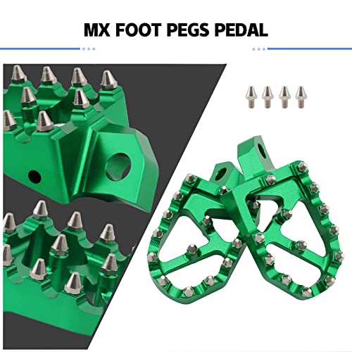 Mx Foot Pegs Offroad Dirt Bike Footrest Pedal For Kdx200 1995-2005 Kdx200R 97-2001 Kdx220R 2002-2005 Kdx250 91-1994 Kx125 Kx250 1988-1996 Kx500 88-2004 #TOP3
