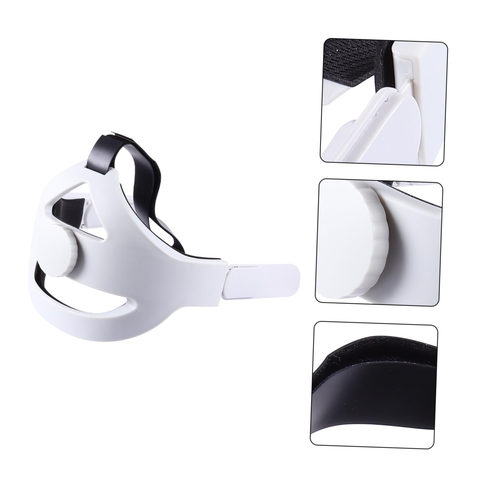 OSALADI Cinturino per Testa per Visore Vr Cuscinetto Regolabile Fascia Protettiva Antiscivolo Supporto per Testa Migliorato Compatibile con Visore Vr di Seconda Generazione