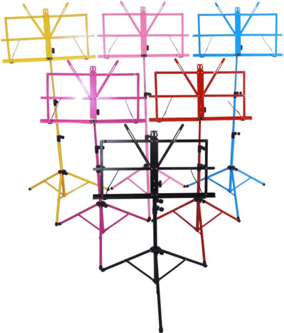 Folding Music Sheet Tripod Stand Colorful with Adjustable Height