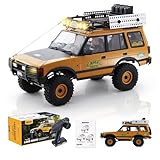 FMS FCX10 1/10 RC Crawler Land Rover Camel Trophy Edition, Official Licensed 4WD All Terrain Off-Road RC Truck for Adults, High-Detail Scale RC Car with Metal Gears, Upgraded Shocks (Discovery)