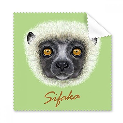 Chiffon de nettoyage singe sifaka tissu microfibre écran blanc 5pcs
