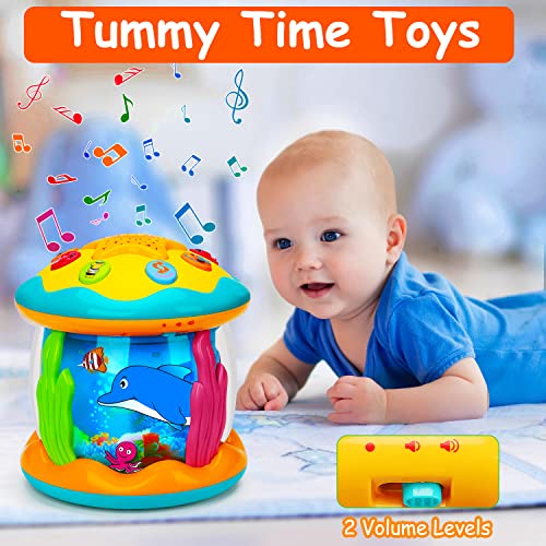 Baby Toys 6 to 12 Months 4 in 1 Musical Projector Rotating Tummy Time Learning Crawling Light Up Infant Baby Toys 0-3 3… - Image 4