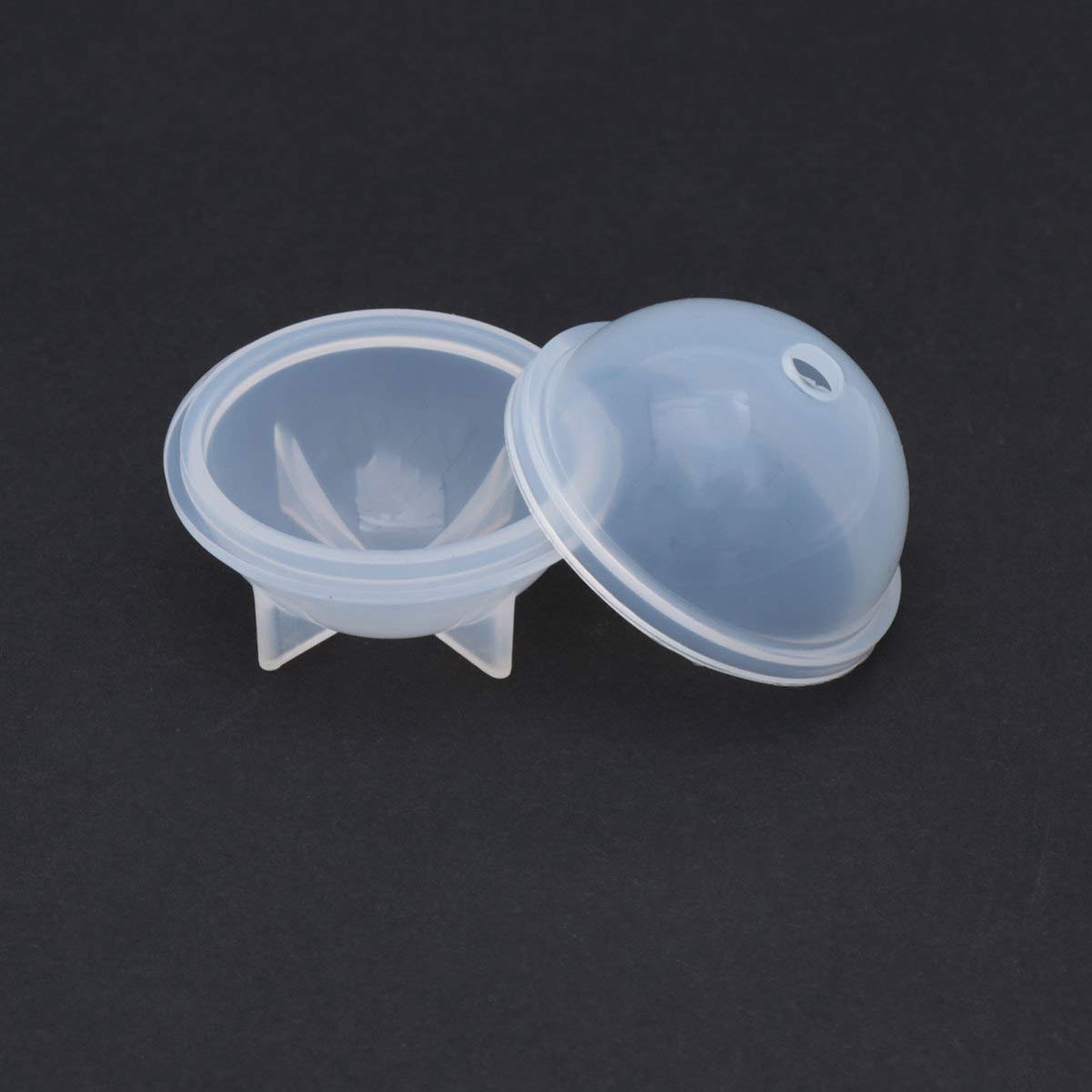Kugel-Silikonform Für Harz, Seife, Kerzen – 5,1 Cm, Transparent, Wiederverwendbar