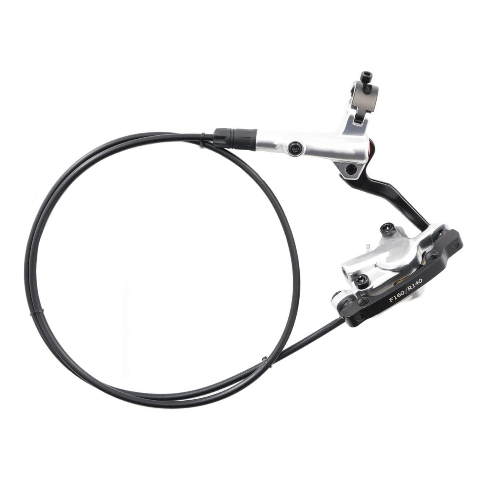 Freno a Disco Idraulico a 2 pistoncini per Bicicletta MTB, rotore da 160 mm, Pinza Anteriore Posteriore, Freno a Olio, Set 1000 mm, 1800 mm