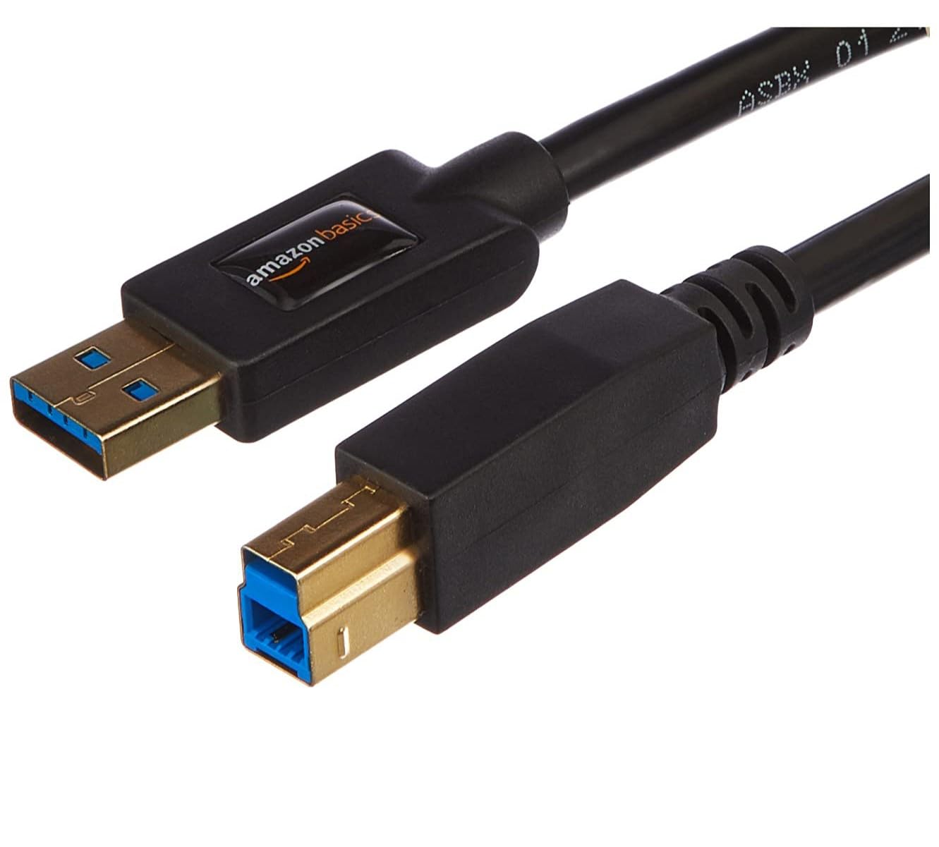 Кабель Amazon Basics USB типу A 3.0 - USB типу B, 183 см, чорний