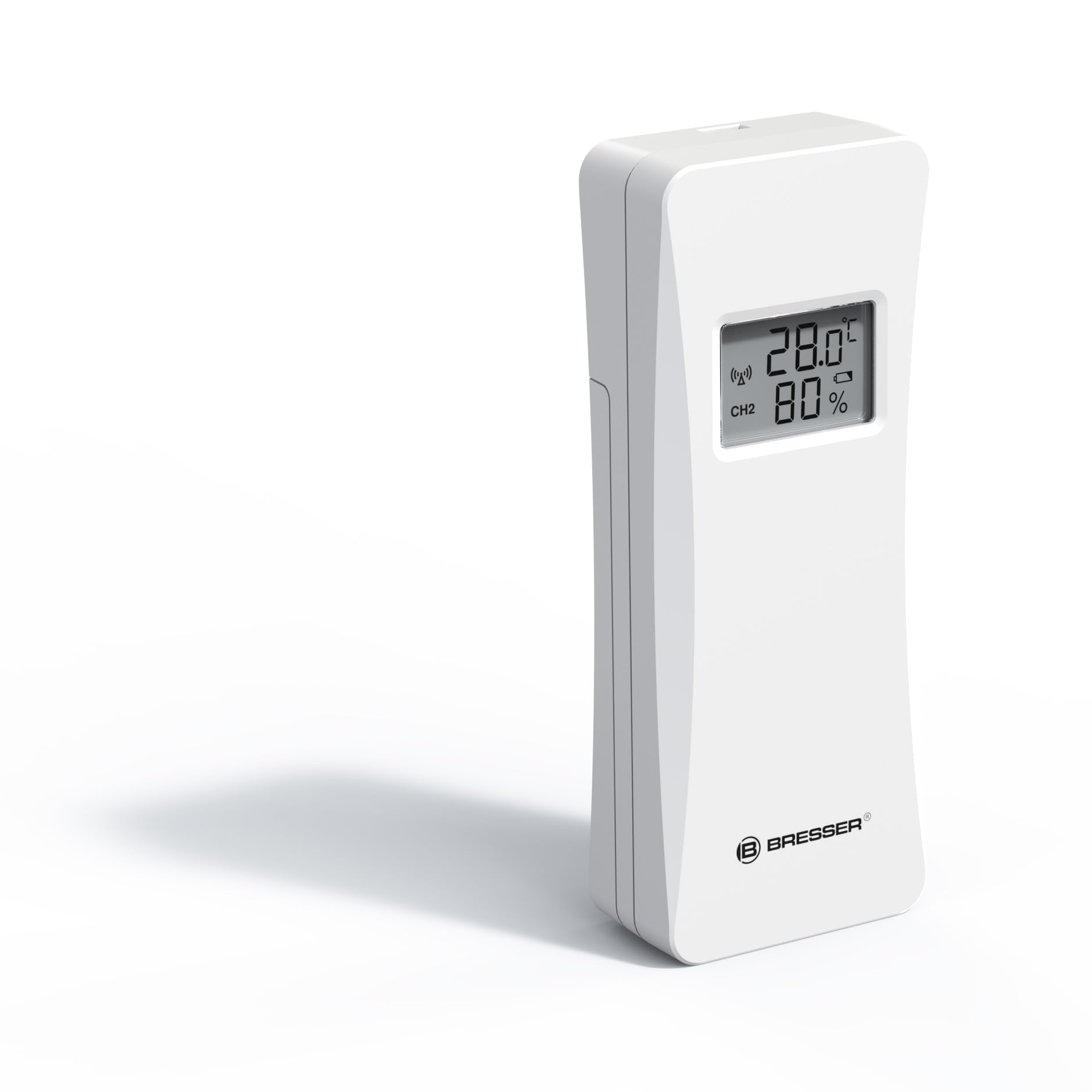 Bresser Stazione meteo Wi-Fi con app per Tuya Smart Home, previsione di 5 giorni, termoigrosensore, cronologia, indicatore di comfort, sveglia, allarme
