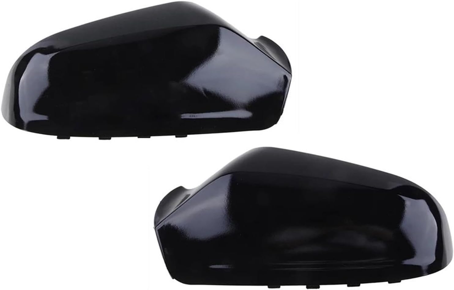 Rear View Mirror Shell Housing Car Rearview Side Mirror Cover Wing Cap Exterior Door Case Trim for Vauxhall for Astra H Mk5 2004-2009 (Gloss Black a Pair)