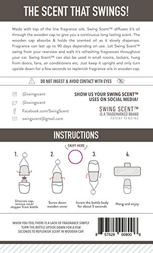 Image of Air Freshener Hanging Fragrance Diffuser For Car or Small Space (Island Coconut)