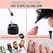 Makartt 2pcs Nail Rhinestone Glue Gel with Brush Pen Set, 38ml Clear Nail Gem Glue Gel Super Strong Adhesive Nail Art Glue Gel for Nail Decorations 3D Stones Charms Flowers(Nail Lamp Needed,8ML+30ML)