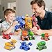 Transforming Robot Toys Set Construction Trucks, Dinosaur Vehicles 5 in 1 Transform Robot For Kids Ages 5-7, Educational STEM Building Toy Cars, Christmas Birthday Gifts for Boys 3 4 5 6 7 8 Years Old