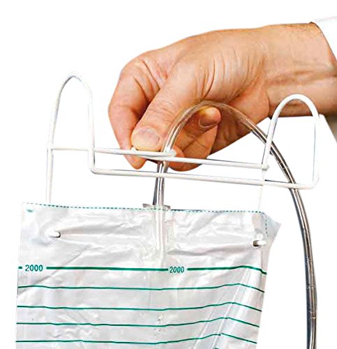 Soporte forjada DCT H7 para bolsas de orina con asa de metal robusto