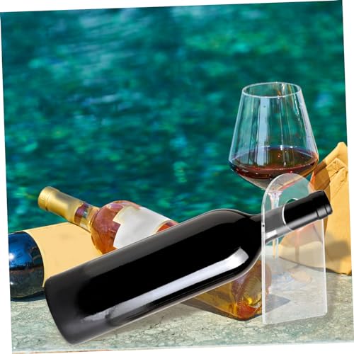 Soporte para botellas acrílico transparente 2 pcs miniatura 7