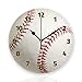 Tiawutal Battery Operated Wall Clocks 12 Inch,Baseball,Silent Home Decor for Bathroom,Living Room,Bedroom