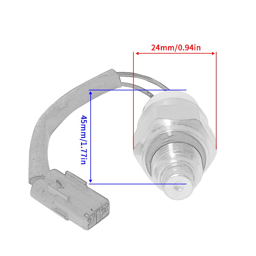 Radiator Fan Thermo Switch Fit OEM：27010-0024, for Kawasaki VN1500 Vulcan 1500 Drifter for Kawasaki VN1600 Vulcan 1600 Classic, for Kawasaki VN1600 Classic for Kawasaki VN1600 Mean Streak