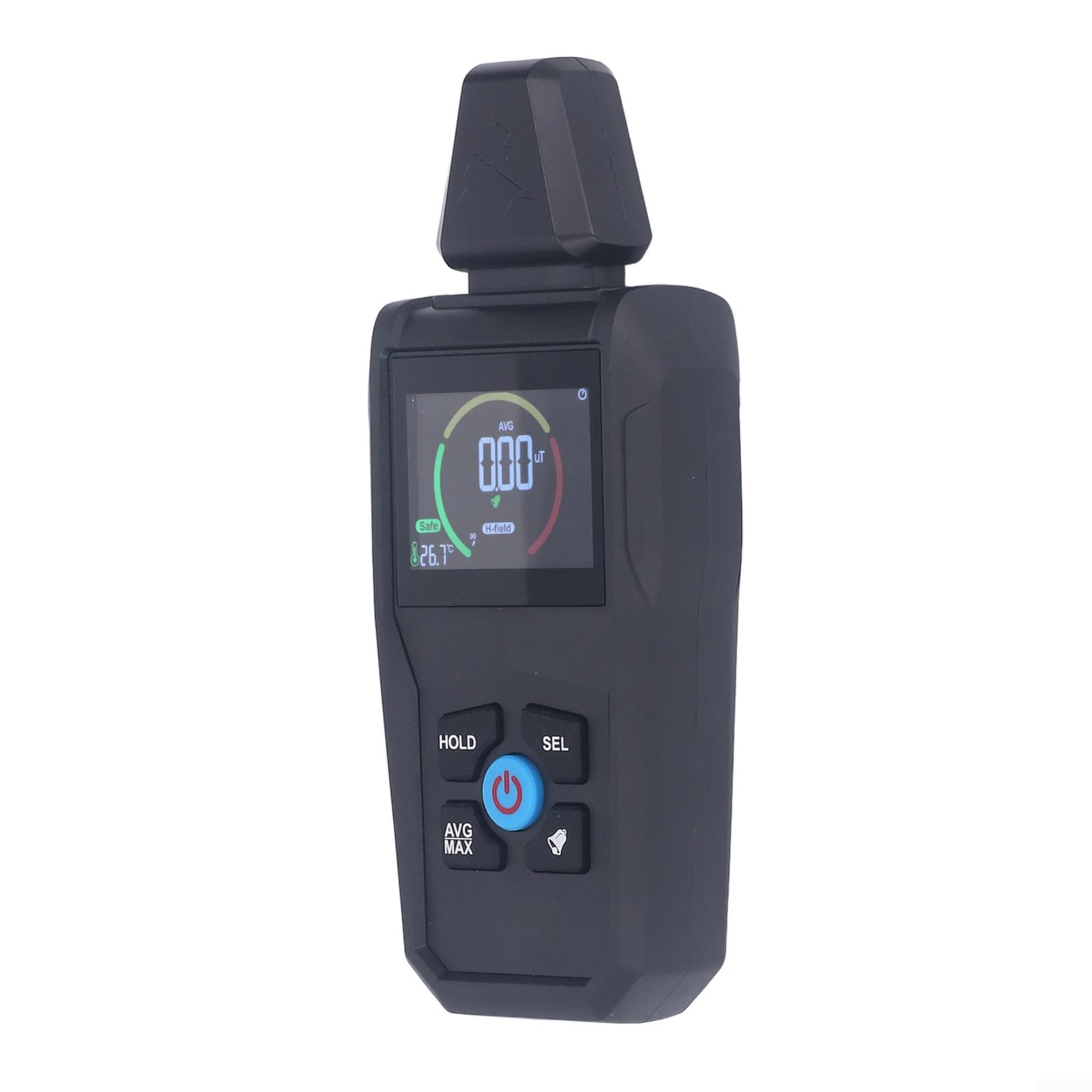 Medidor de radiación portátil triaxial con alarma acústica integrada