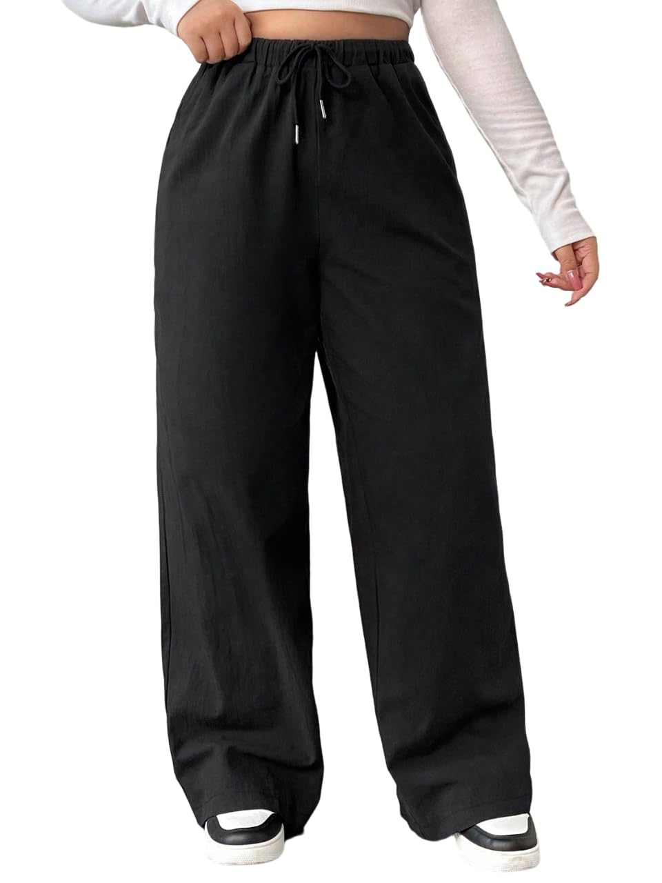 dockstreet Women's/Unisex ONESOPEN Bottom Drawstring Pure Cotton Stretchable Baggy Jogger Pants-picture-11