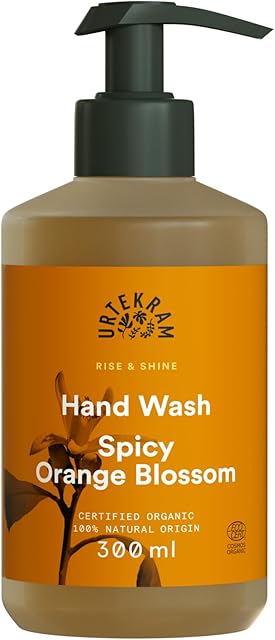 Urtekram Hand Wash - All skin types - Spicy Orange Blossom - 300 ml, Vegan, Organic, Natural Origin