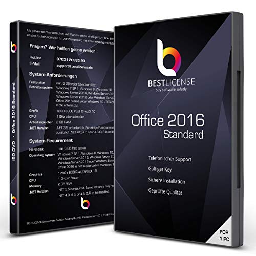 Preisvergleich Produktbild Office 2016 Standard - ISO DVD - 32 / 64bit