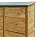 Wiltec Gartenhaus mit 2-flügelige Tür 1350x500x1540mm aus Fichtenholz mit Bitumendach für Garten, Terrasse & Balkon Gerätehaus Geräteschuppen Holzhaus Werkzeugschrank