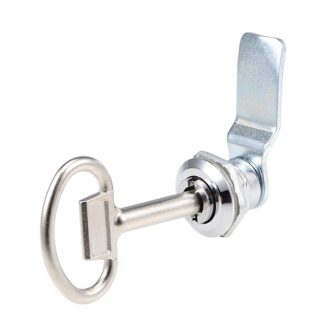 uxcell Tubular Cam Lock 18mm Cylinder Long Fits Up to 1/4-inch Thickness Panel Slotted Key 4Pcs — Amazon image 3