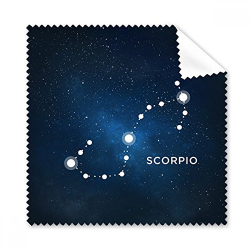 Tissu de nettoyage scorpion constellation pour écran de smartphone et lunettes au bureau