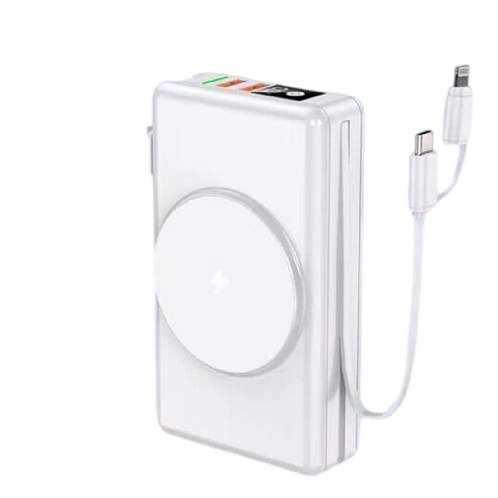 Dwukierunkowy Powerbank o dużej pojemności 20000 mAh z szybkim ładowaniem Magnetyczny powerbank podróżny PD20W,White