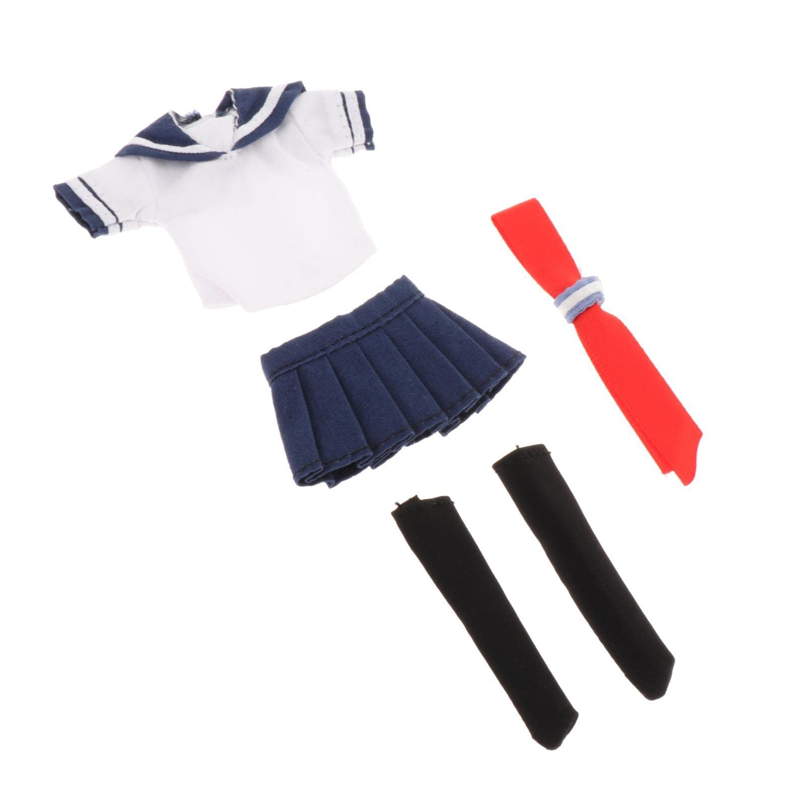 Amazon.co.jp: 1/12 スケール女性フィギュア人形服セーラー 6In