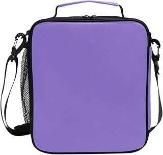 Light Purple Insulated Lunch Bags Cooler Tote Handbag Bag Lunch Box for Kids Girls Boys