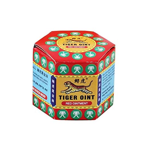QLQ Ungüento de bálsamo de Tigre Blanco Rojo para Dolor de Cabeza Dolor de muelas Dolor de estómago Analgésico Bálsamo para aliviar los músculos Mareos Bálsamo Esencial,Rojo